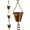 Patina Products Patina Products R279H Copper Shade Cup Rain Chain - Half Length R279H